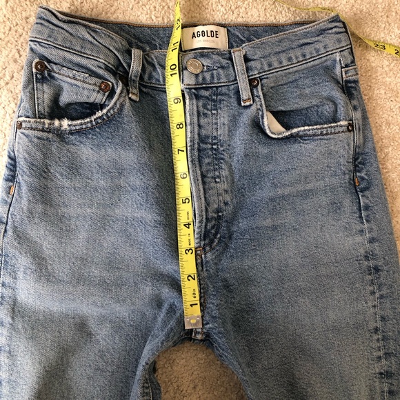 AGOLDE Riley Distressed High-Rise Jeans - Picture 6 of 11